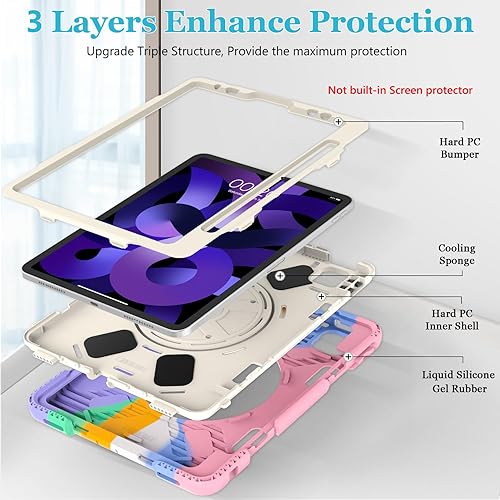 Miniatura 7 de Funda para iPad Air 54 generación funda protectora de grado militar para iPad Pro de 11 pulgadas y funda para iPad Air 54 de 10.9 pulgadas