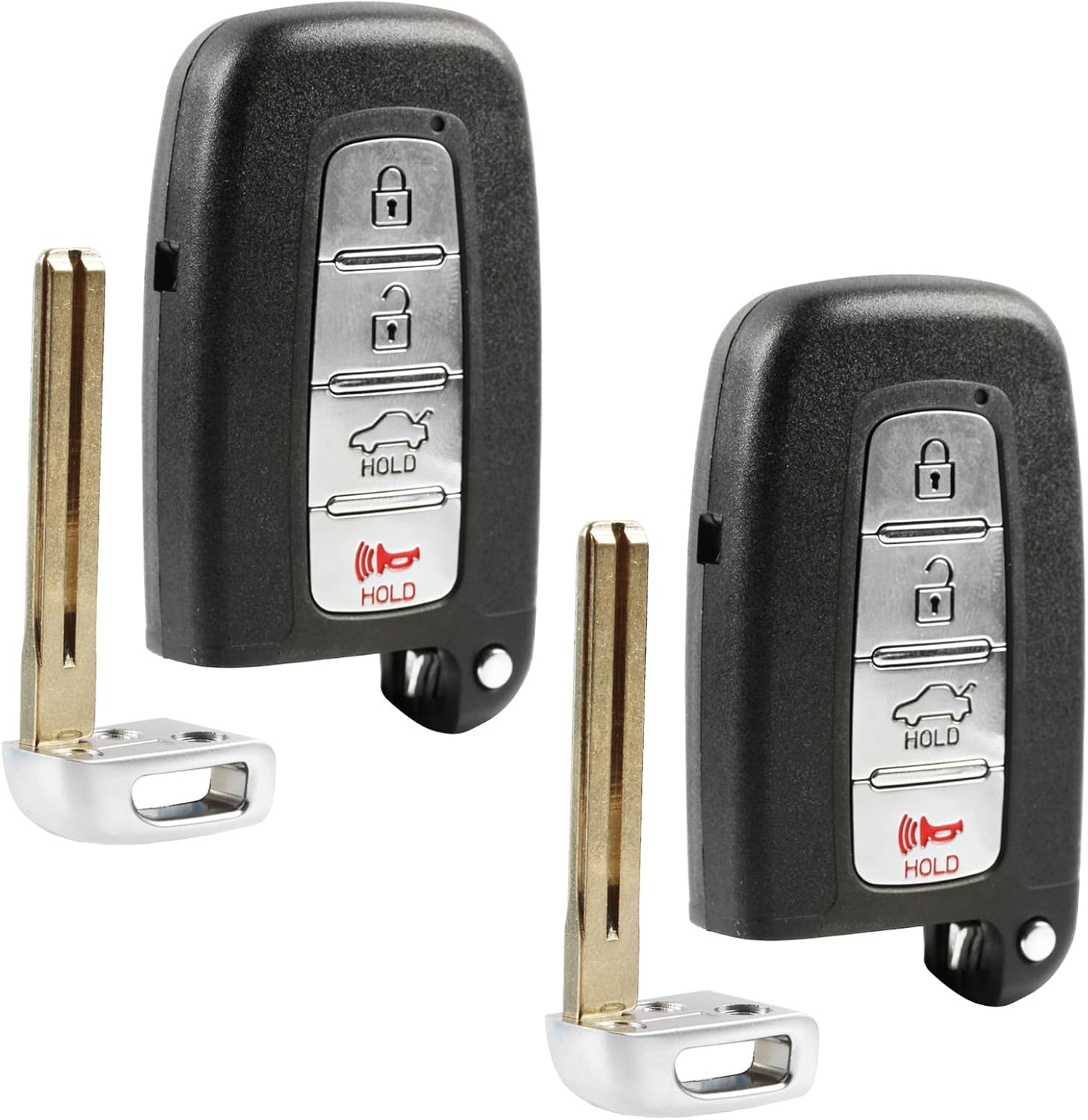 Key Fob fits Hyundai Kia Smart Keyless Entry Remote 2010 2011 2012 2013 2014 2015 (SY5HMFNA04), Set of 2