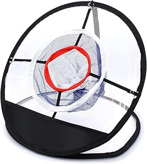 NAMVI Golf Chipping Net, Golf Hitting Net, Golf Training Aids Backyard Driving Range with Hitting Mat, Indoor/Outdoor Golf Training Equipment, Golf Gifts for Men, Chip and Stick Golf Game