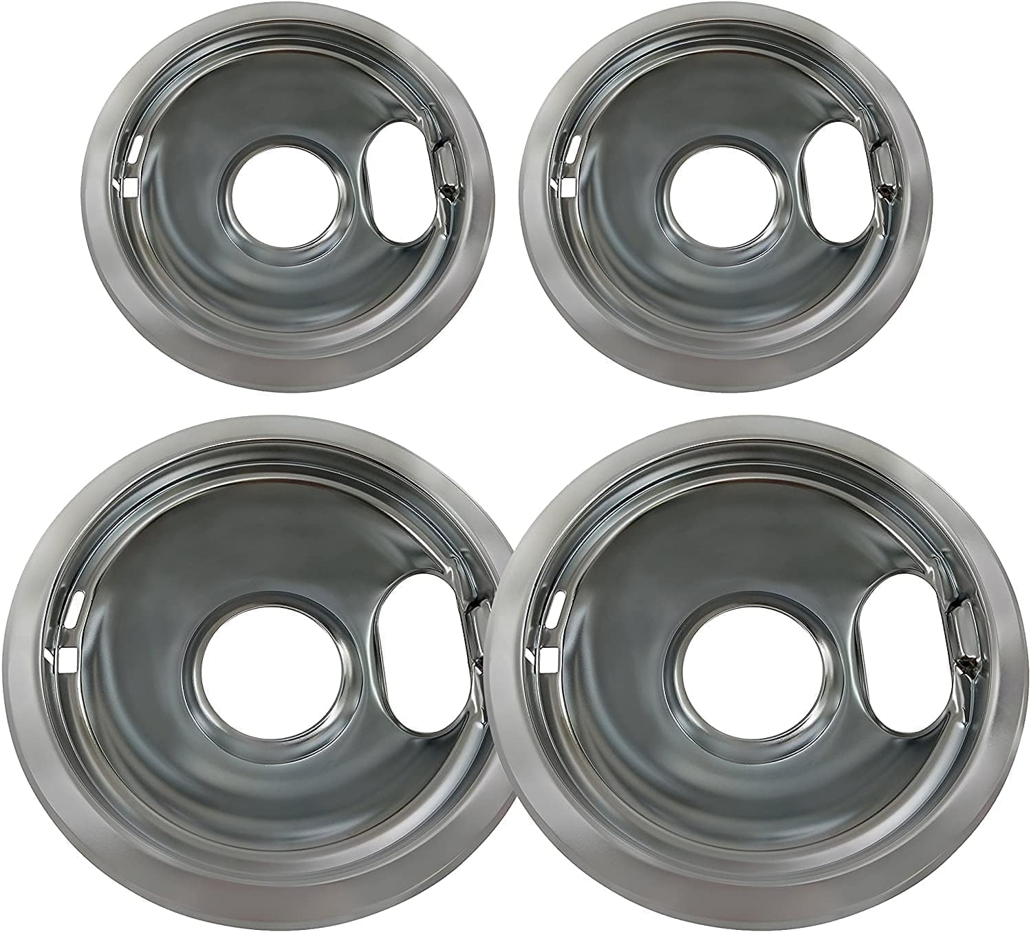 4 Pack Stainless Steel Reflector Bowls Universal Drip Pan