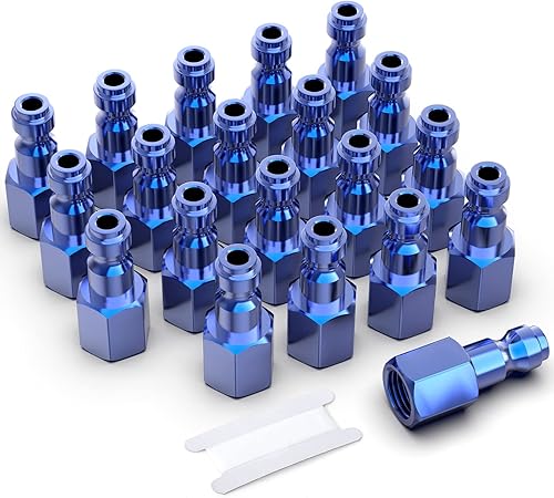 Vista 36 de GASHER 10PCS 1/2-Inch NPT hembra Industrial Air Tool Fitting, 1/2 pulgada de alto flujo neumáticos presión máxima de trabajo 300PSI