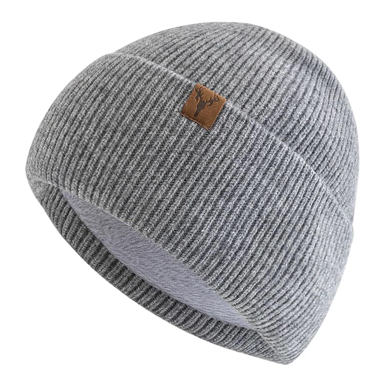 Gorro de invierno unisex con forro polar interior para el frío 6