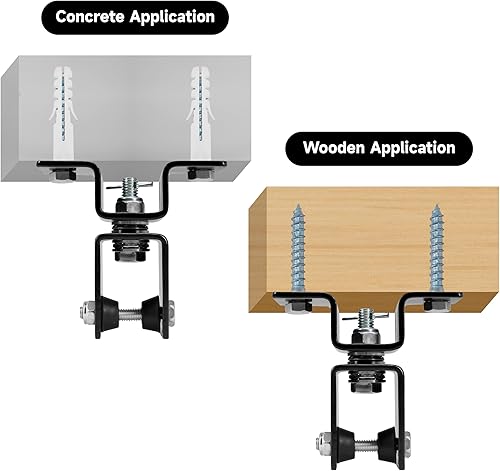 Miniatura 2 de Gancho giratorio para saco de boxeo con gancho giratorio de 360 grados, soporte de pared de techo resistente para boxeo MMA, entrenamiento