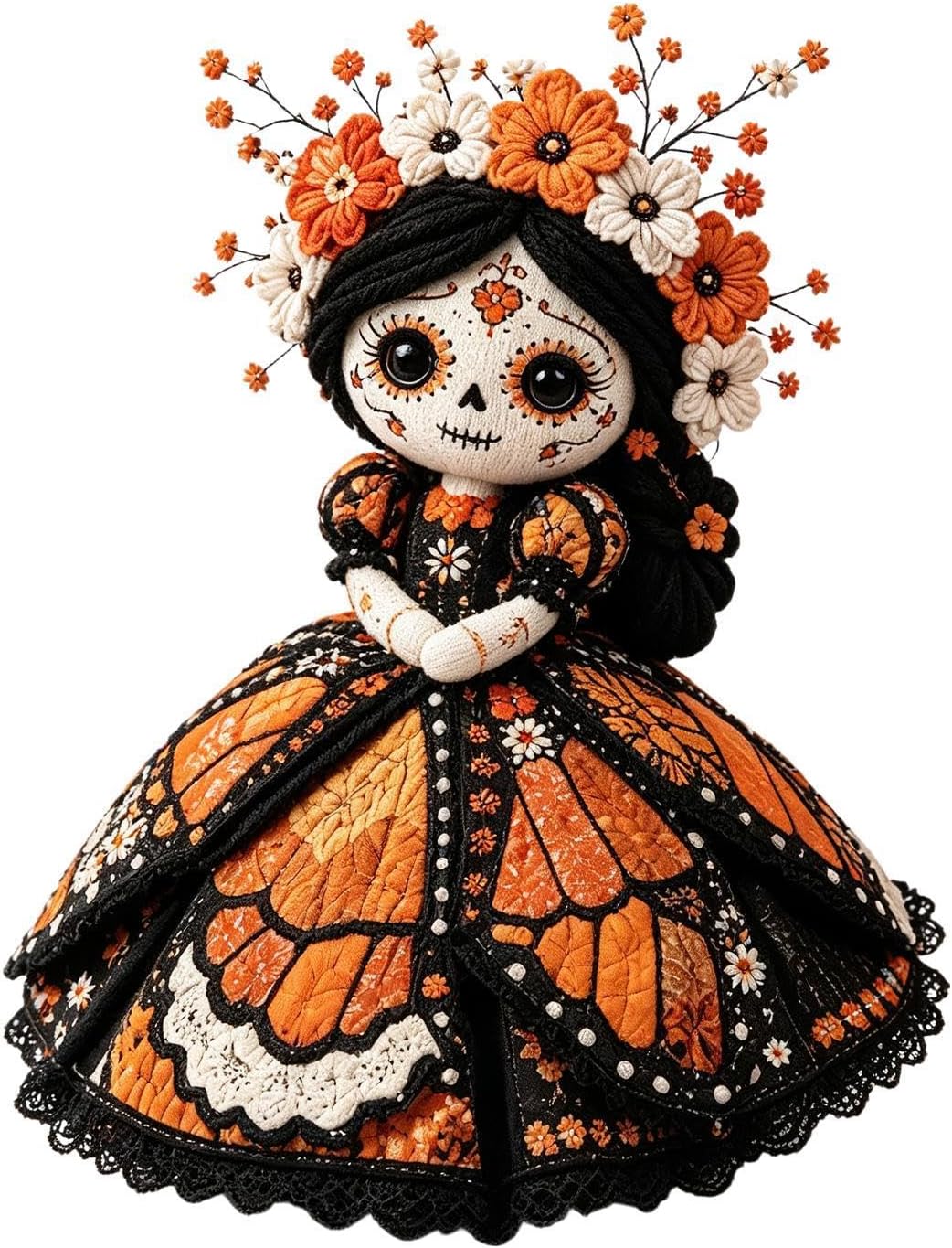 Halloween Fabric Patch - Relaxing Festive Layered Applique Activity, DIY