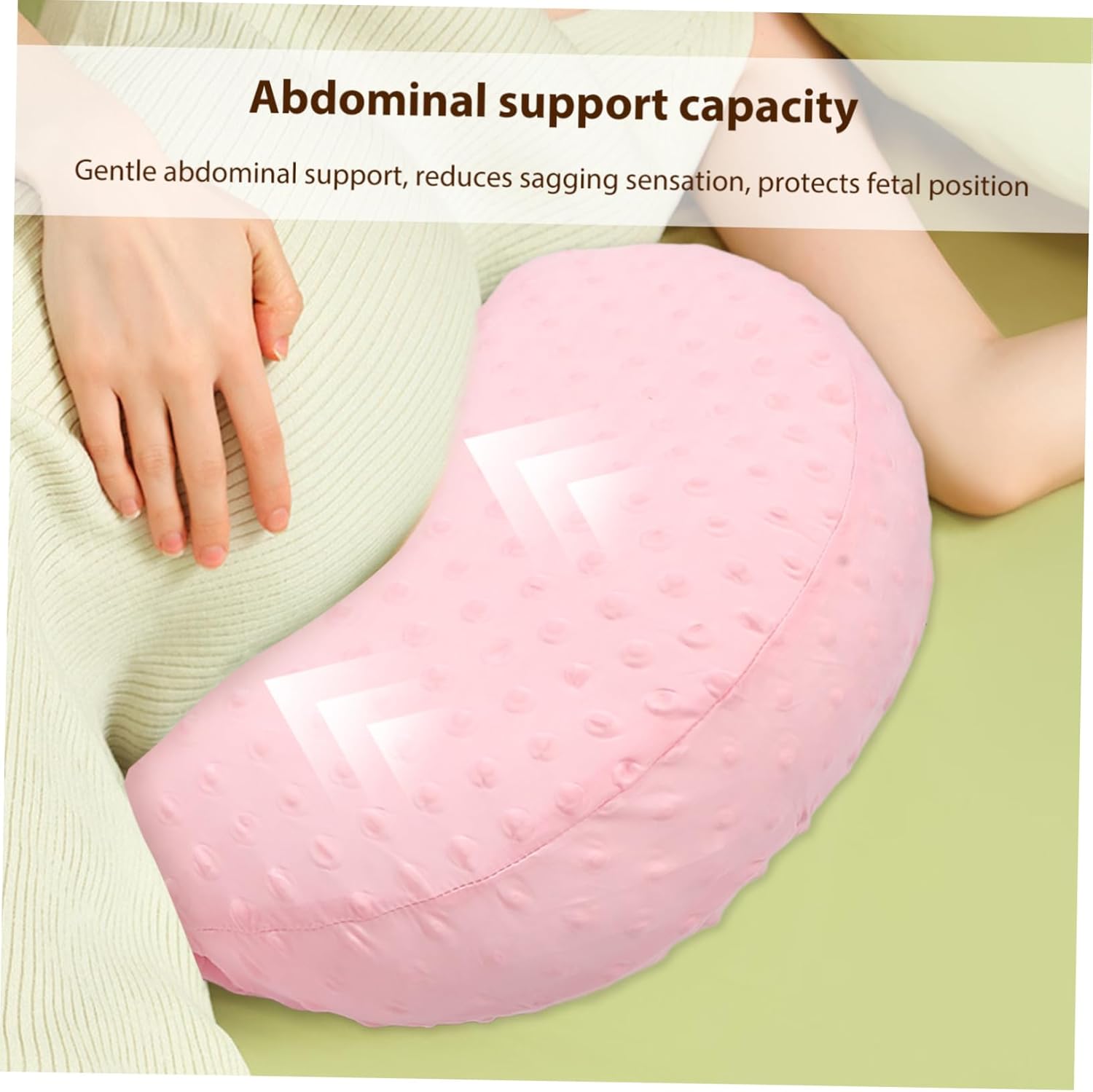 Multi-Functional Cooling Pregnancy Waist Pillow for Side Sleeping Maternity Support Cushion Soft Fabric for Expecting Mothers and Breastfeeding