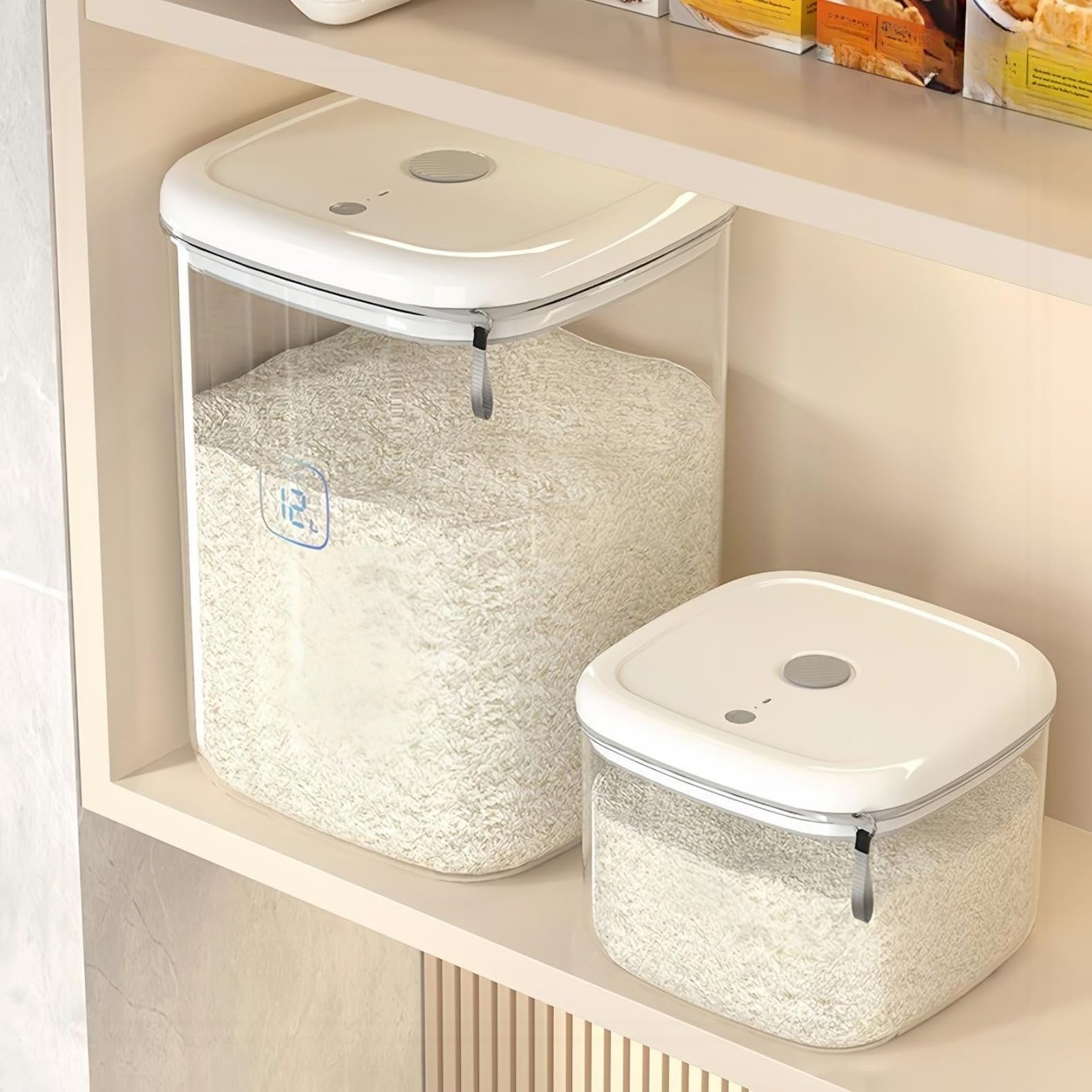 Amazon｜電動真空米びつ ワンプッシュ 自動空気抜き 真空保存容器 袋の