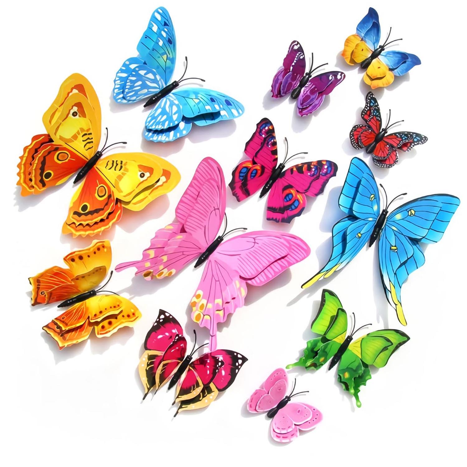 OPSEAM 3D Butterfly Wall Decor Butterfly Decorations Stickers with Magnets