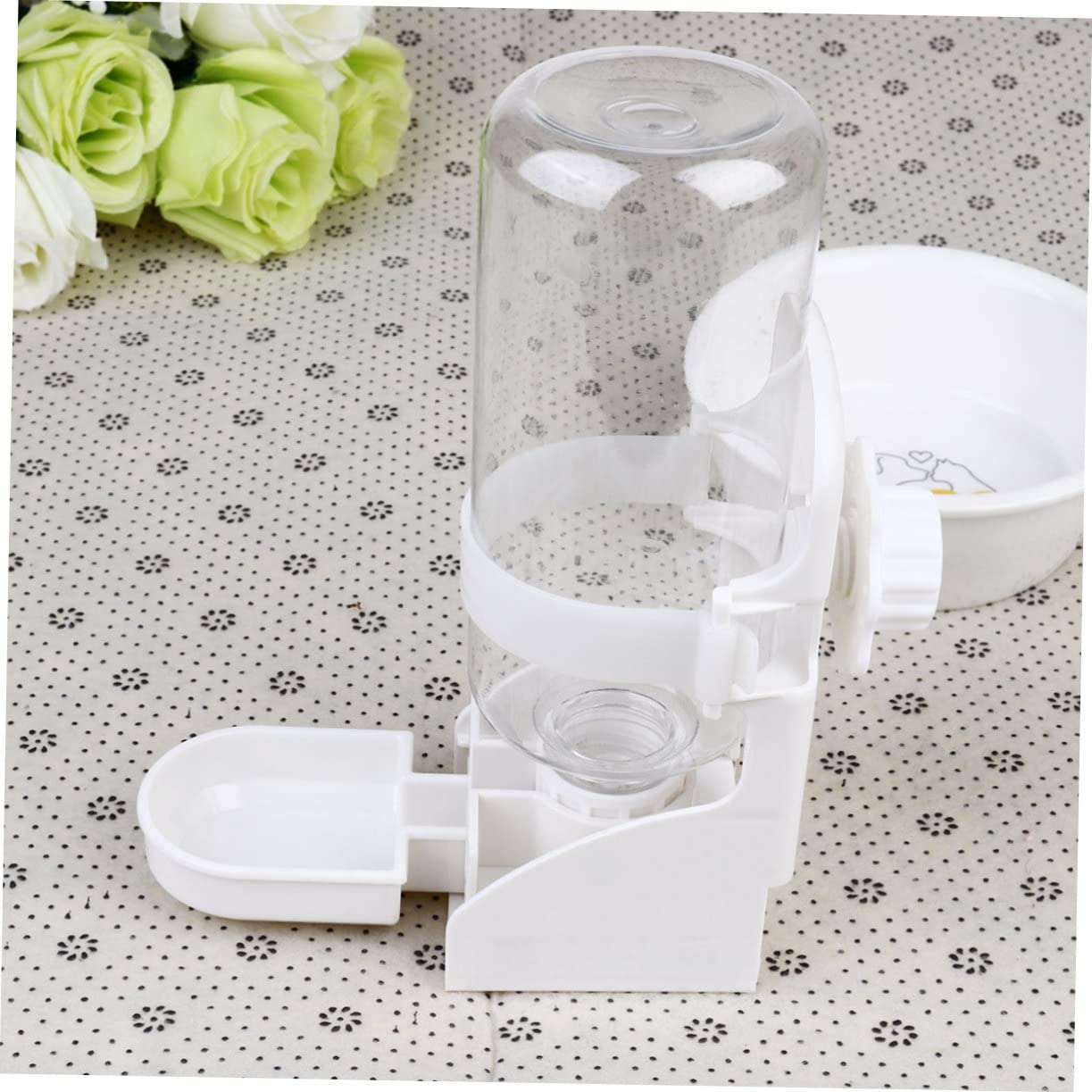 Happyyami Automatic Pet Drinking Feeder 500ml Pet Water Bottle for Dog Cat Leakproof Easy to Mount on Cage