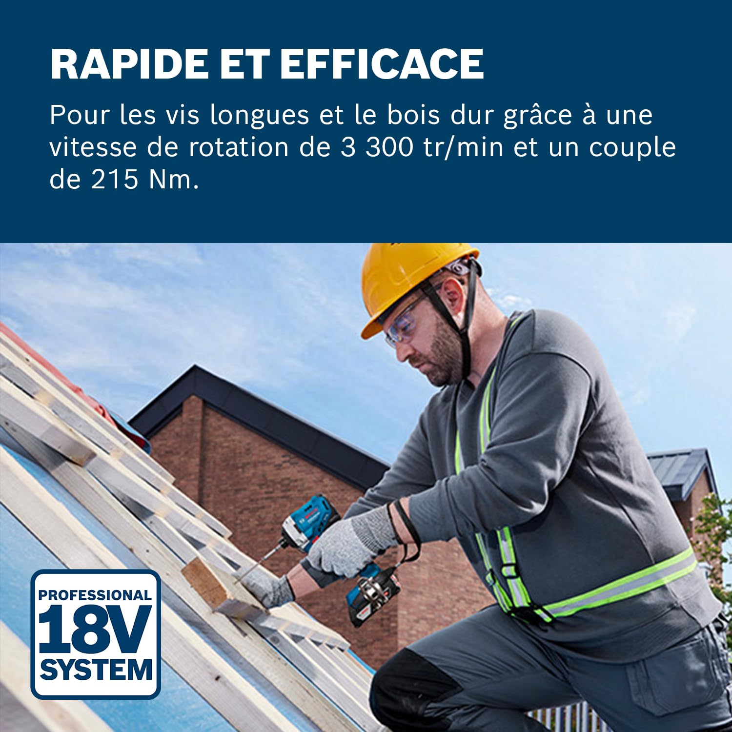 Bosch Professional Tournevis à percussion sans fil GDR 18V-215 18V System