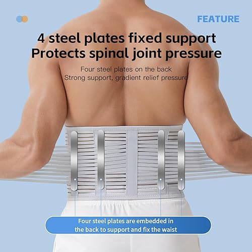 Miniatura 2 de Soporte de espalda ligero para el dolor de espalda baja, hombres y mujeres, soporte lumbar transpirable para mujeres, productos de alivio del dolor