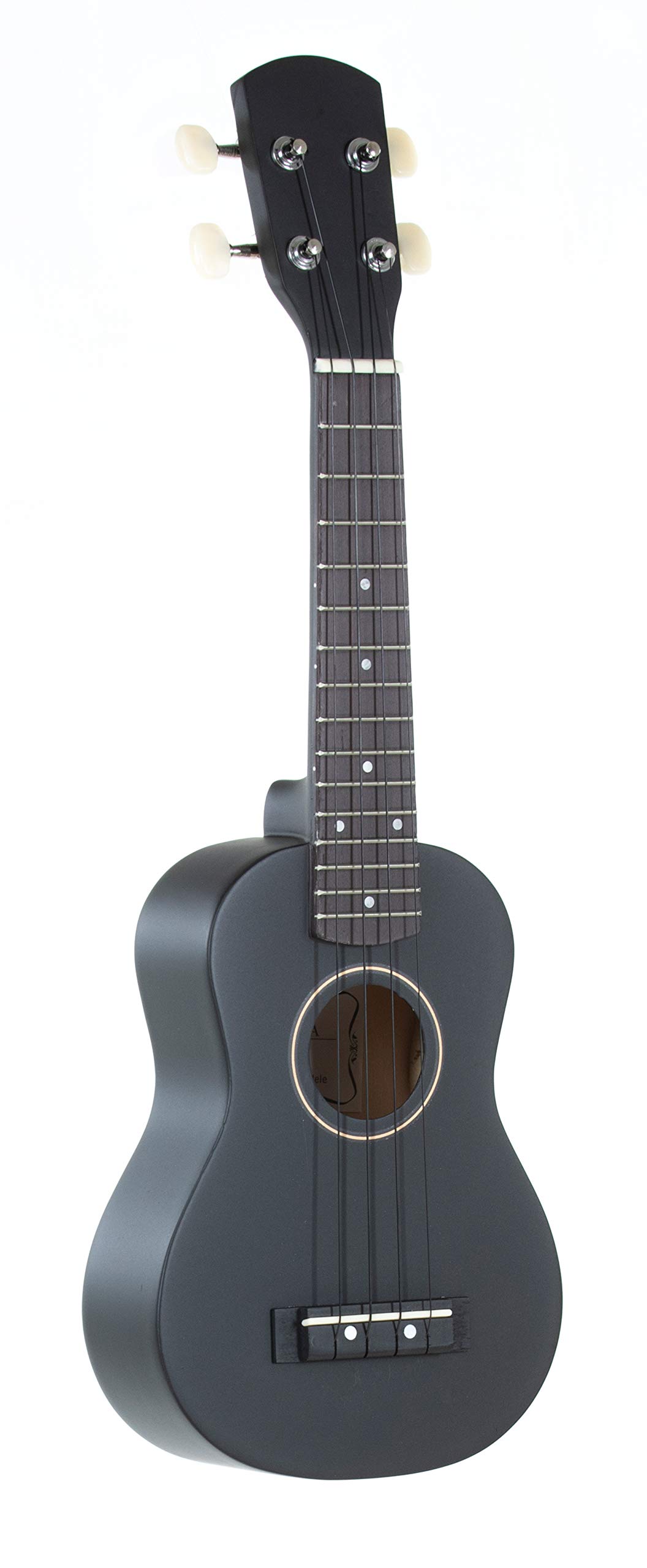 GEWA Soprano Ukulele Almeria Player Pack – nero opaco – incl. Gigbag, fischietto per accordare, corde di ricambio, tabella degli accordi + 2 plettri – Set per principianti per adulti e giovani