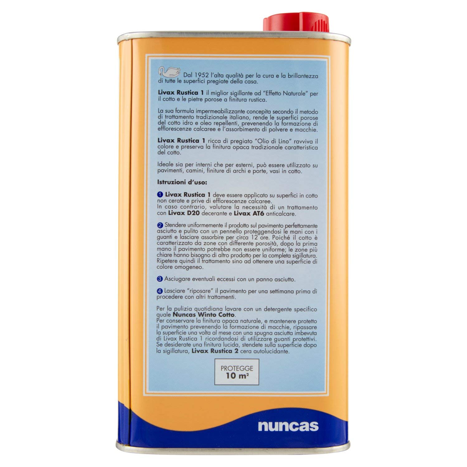 Nuncas Livax Sigillante Rustica 1 - Cotto e Pietre Porose - 1000ml