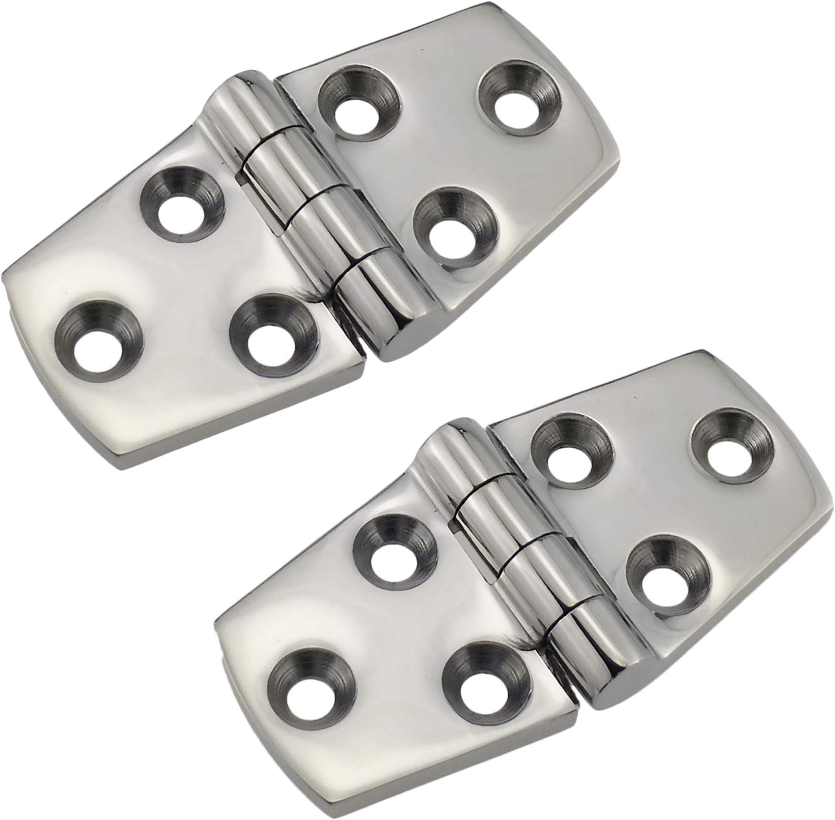 Heavy Dudy Marine Grade316 Stainless Steel Mirror Polished Door Hinge 3" x 1.5" for Boat, RVs (Pair)