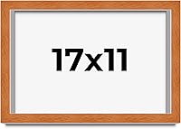 Vista 79 de Marco marrón de 18 x 24 pulgadas, marco de madera maciza de nuez de miel, ancho de moldeo de 0.875 pulgadas, profundidad de rabo de 0.875 pulgadas