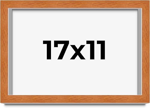 Miniatura 79 de Marco marrón de 18 x 24 pulgadas, marco de madera maciza de nuez de miel, ancho de moldeo de 0.875 pulgadas, profundidad de rabo de 0.875 pulgadas