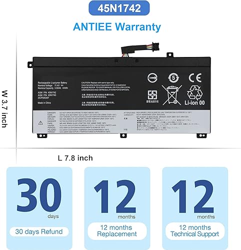 Miniatura 7 de 45N1742 45N1740 45N1741 45N1743 Reemplazo de batería para laptop Lenovo ThinkPad T550 T550s T560 W550 W550s P50S Tipo 20CK 20CJ 20FH 20FJ 20E2