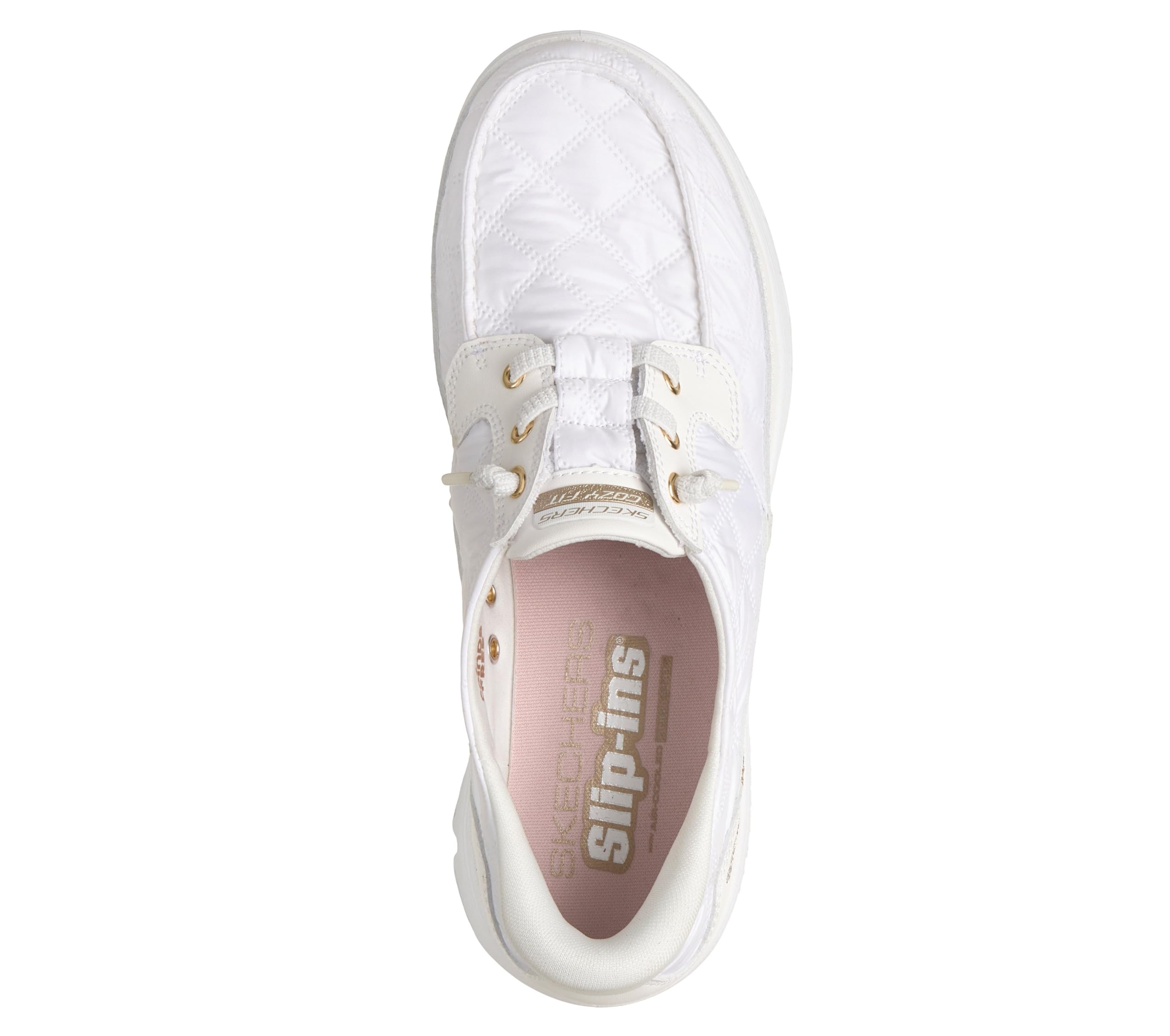 Skechers Damen Cozy Fit Hands Free Slip-ins On-the-go Glide-Step Serene Quilted Boat ShoeBootsschuh
