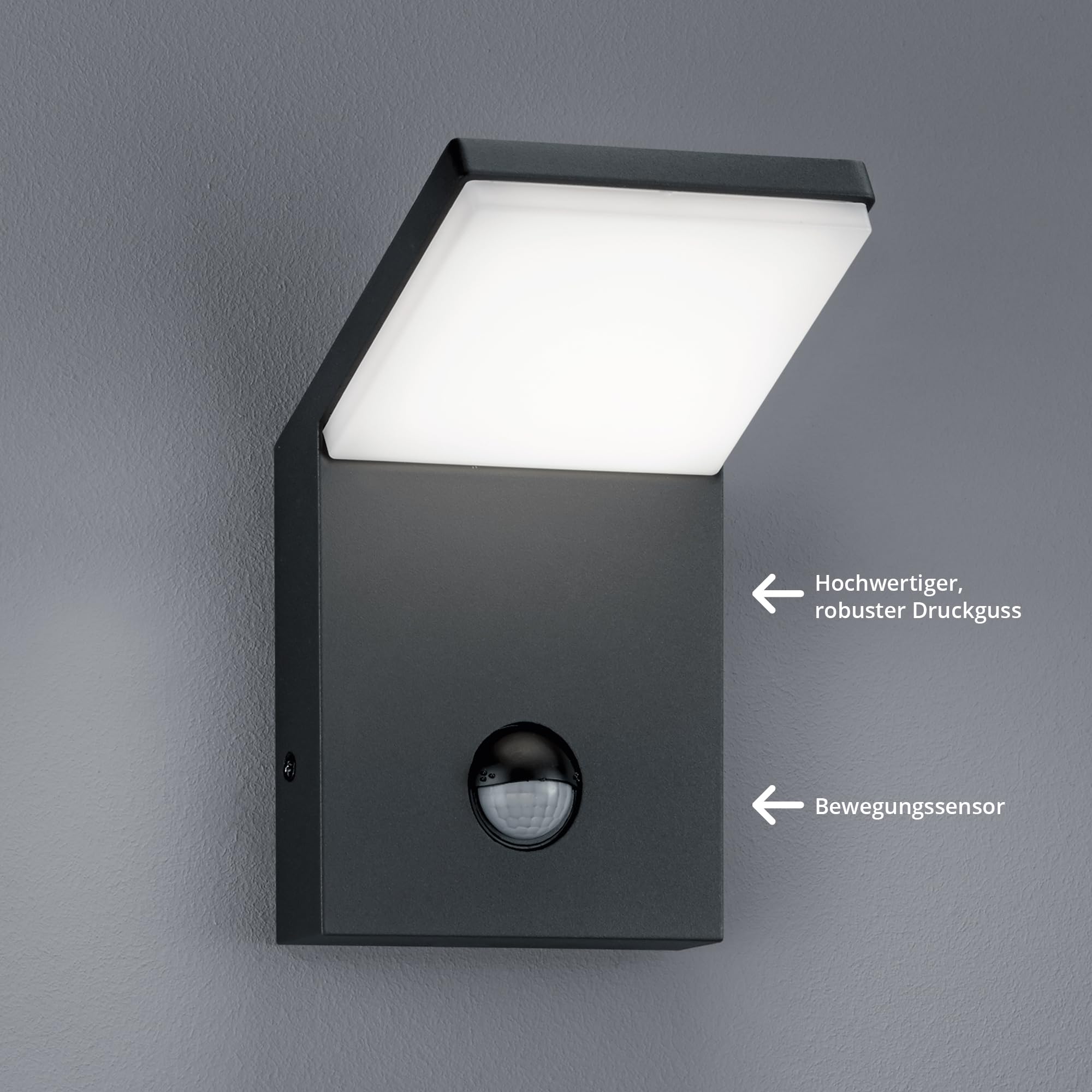 Trio Lightning Pearl - Aplique exterior LED, 9 W, inPlafon, Sensor