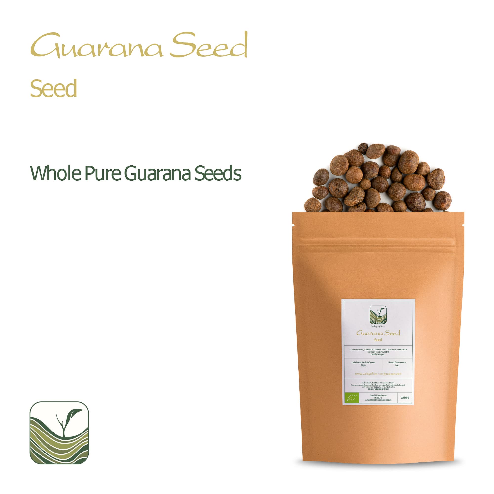 Guarana Seeds Whole Organic Tea - Guarana Seed 200g