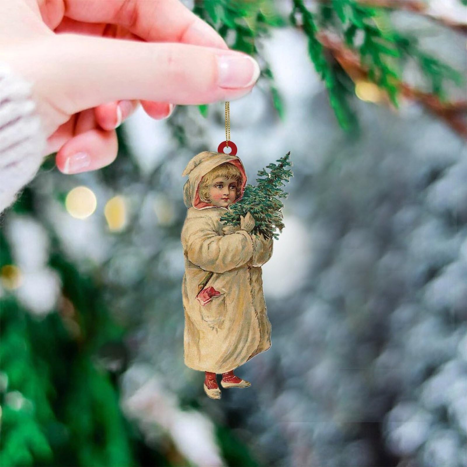 Ancien Ornement de Noël en coton Vintage Sapin Xmas Nouvel An 🎄#2932311