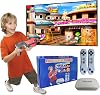 Damcoola Game Console with 100 Games, Handheld Retro Video Console for Kids& Adults, Game System with AR Gun,2 Game Controller, TV Plug& Play, Xmas Birthday Toy Gift for Boys& Girls Age 3