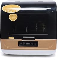 Vista 6 de Lavaplatos compactos de 1200 W mini lavavajillas portátil de encimera 34 programa de lavado de limpieza profunda para apartamentos pequeños
