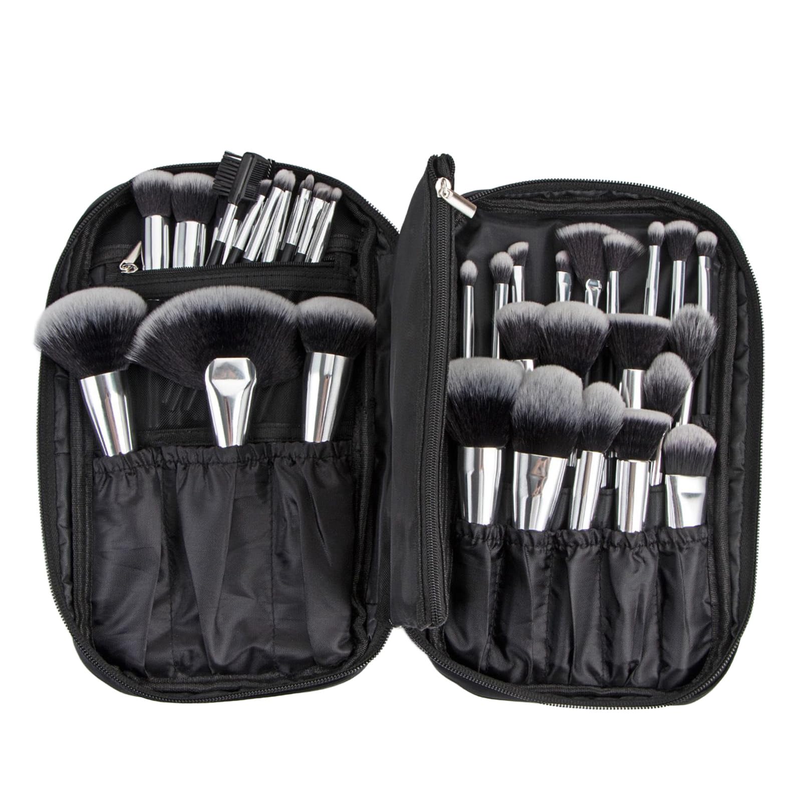 Juego de Brochas de Maquillaje de 40 Piezas, Kit de Brochas Cosméticas con Mango de Madera Suave Profesional con Bolsa de Almacenamiento, Juego de Brochas de Maquillaje de Viaje