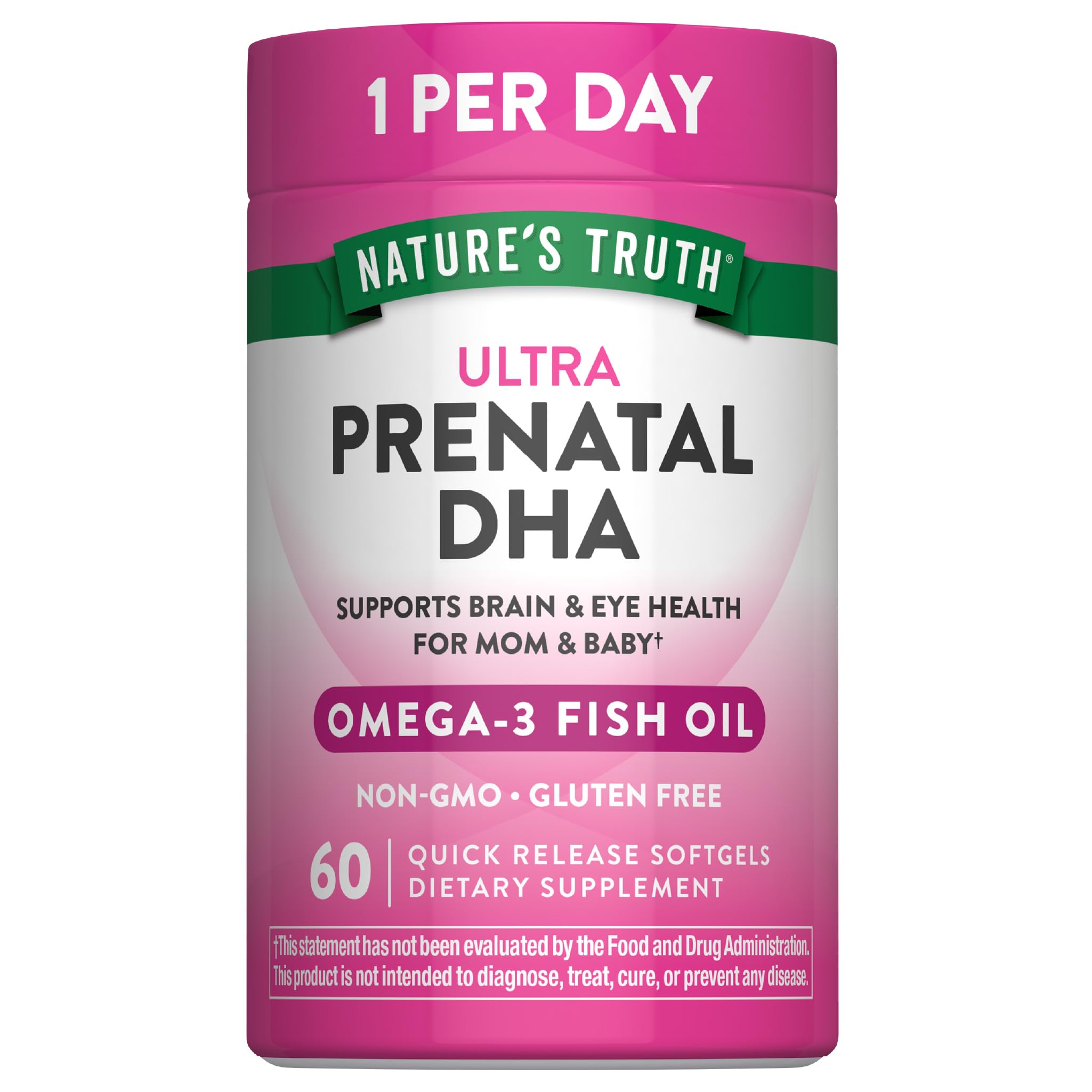 Nature's Truth Prenatal DHA | with Omega-3 Fish Oil
