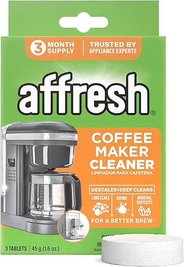 Affresh Coffee Maker Cleaner, Works with Multi-cup and Single-serve Brewers, 3 Tablets