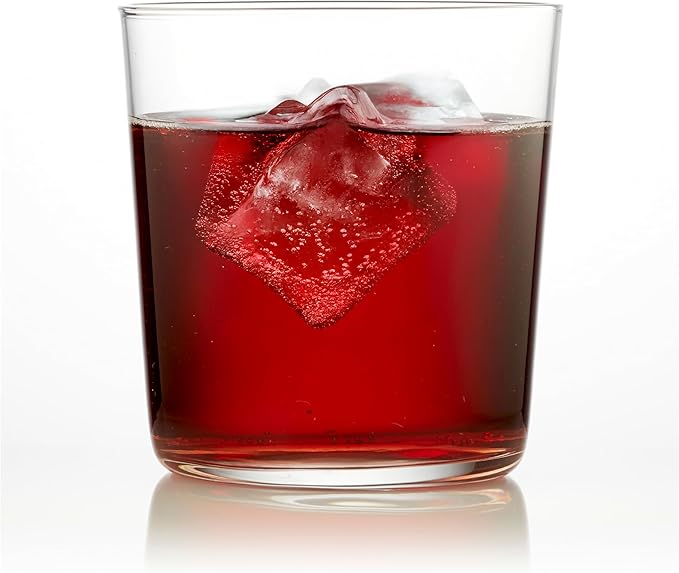 Libbey Café Rocks Glasses Set of 8, Dishwasher Safe Modern Cocktail Glasses, Versatile Bar Glassware Set for Casual Gatherings, Dinner Parties