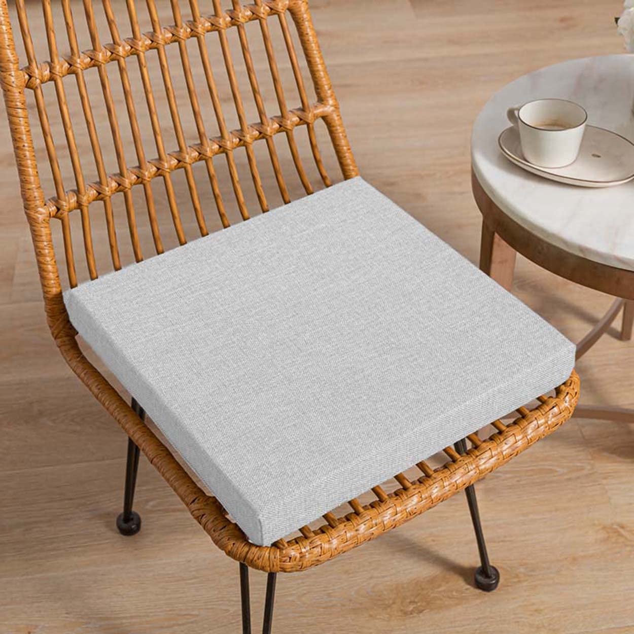 qing yun Garden Chair Cushion Pad,Dining Thick 5/8cm Seat Cushions Chair Pad,Sofa Seat Pad Chair Seat Cushions for Indoor Patio Outdoor (50X50X5CM,Off white)