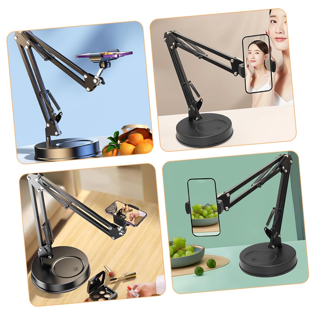 HOMSFOU Supporto Per Smartphone e Stand Per Cellulare Pratico e Stabile Per Ufficio e Casa Design Elegante e Struttura Razionale Per Uso Su Scrivania