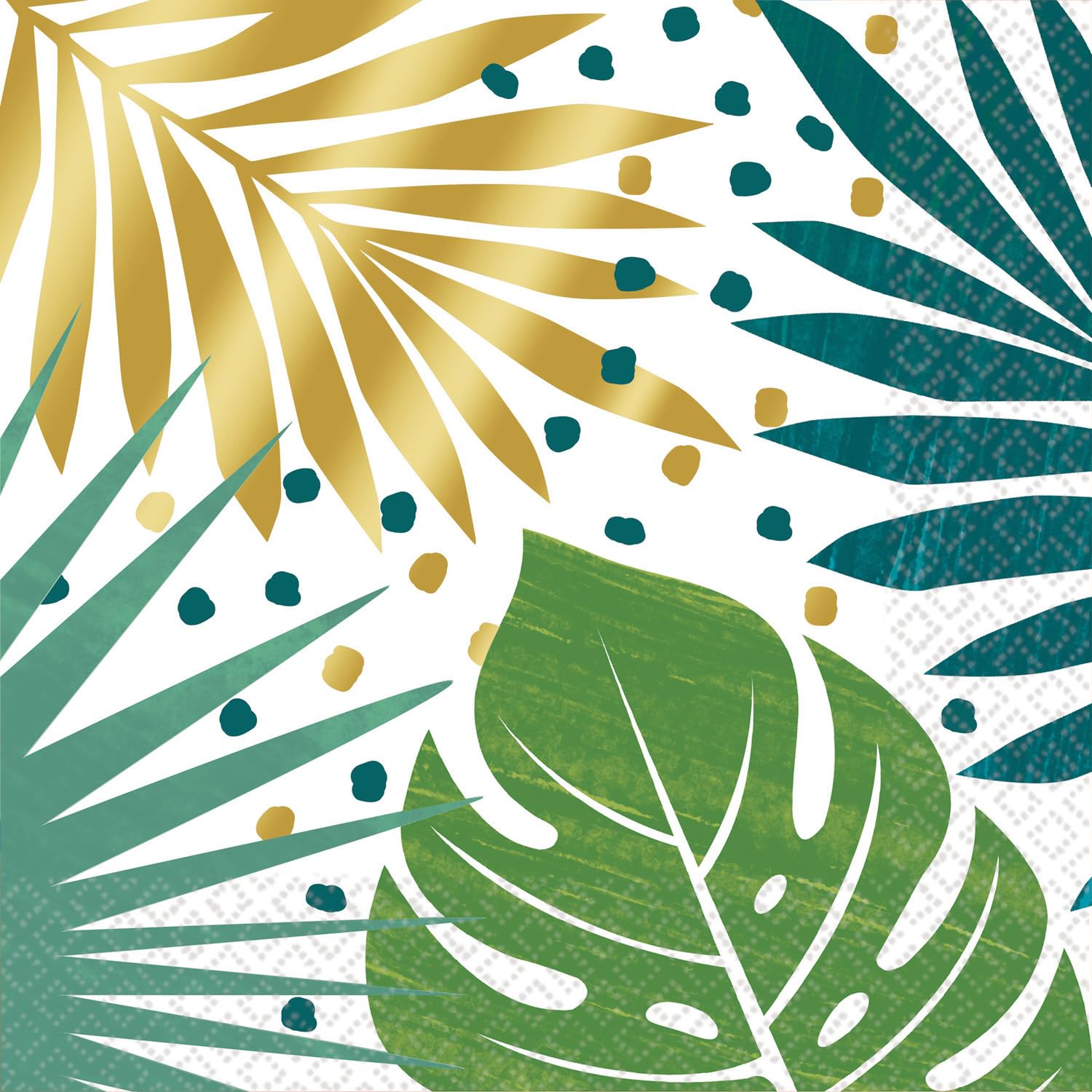 Rubies 16 Tropical Chic Paper Napkins 33 X 33 Cm