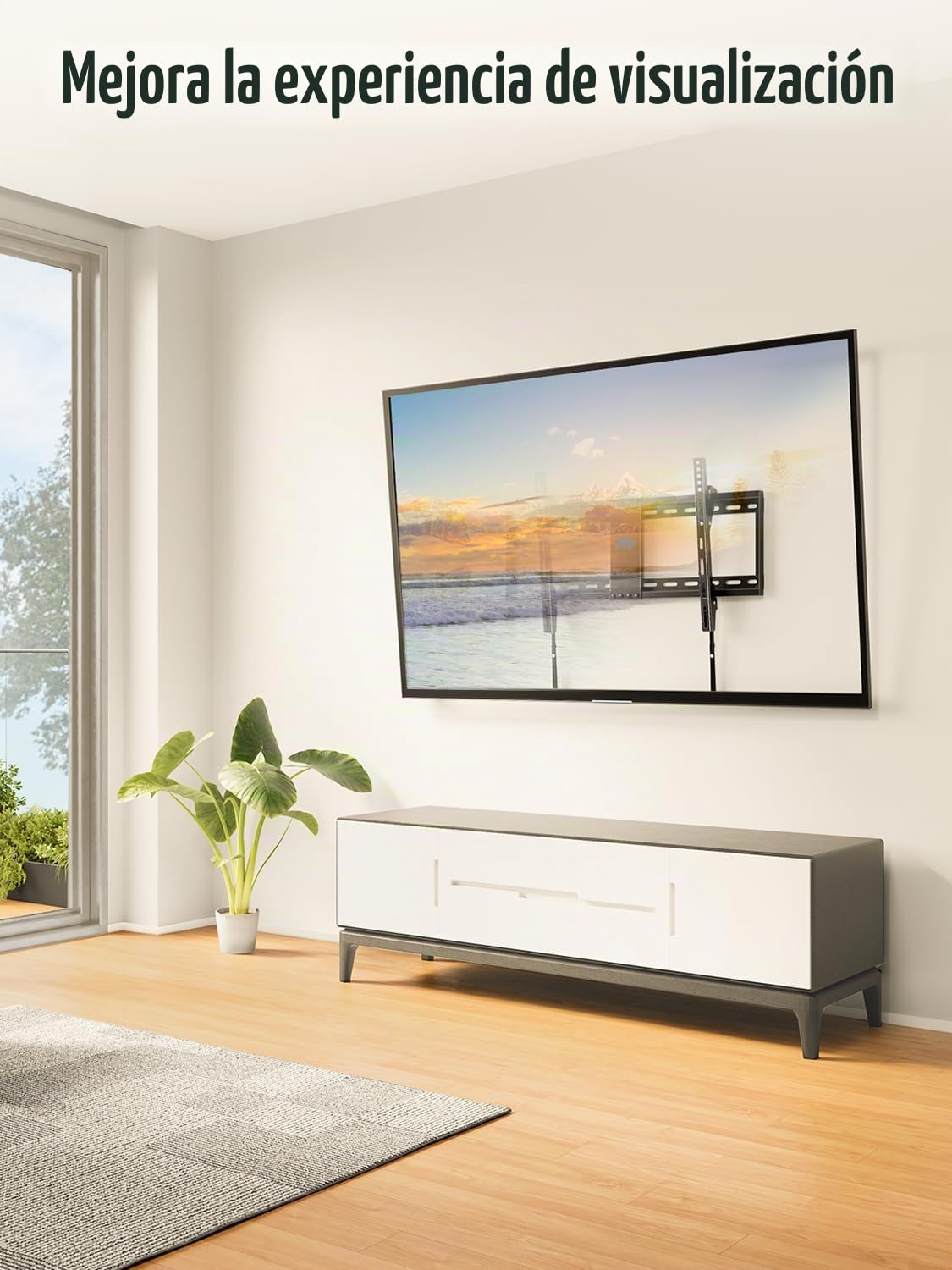 Mounting Dream Soporte de Pared de TV Inclinable Soporte TV para Muchos 37-70 Pulgadas LED, LCD, OLED y Plasma Televisores de hasta VESA 600x400mm y 60 kg, Cable HDMI de 1,5m Incluido, MD2268-LK-02