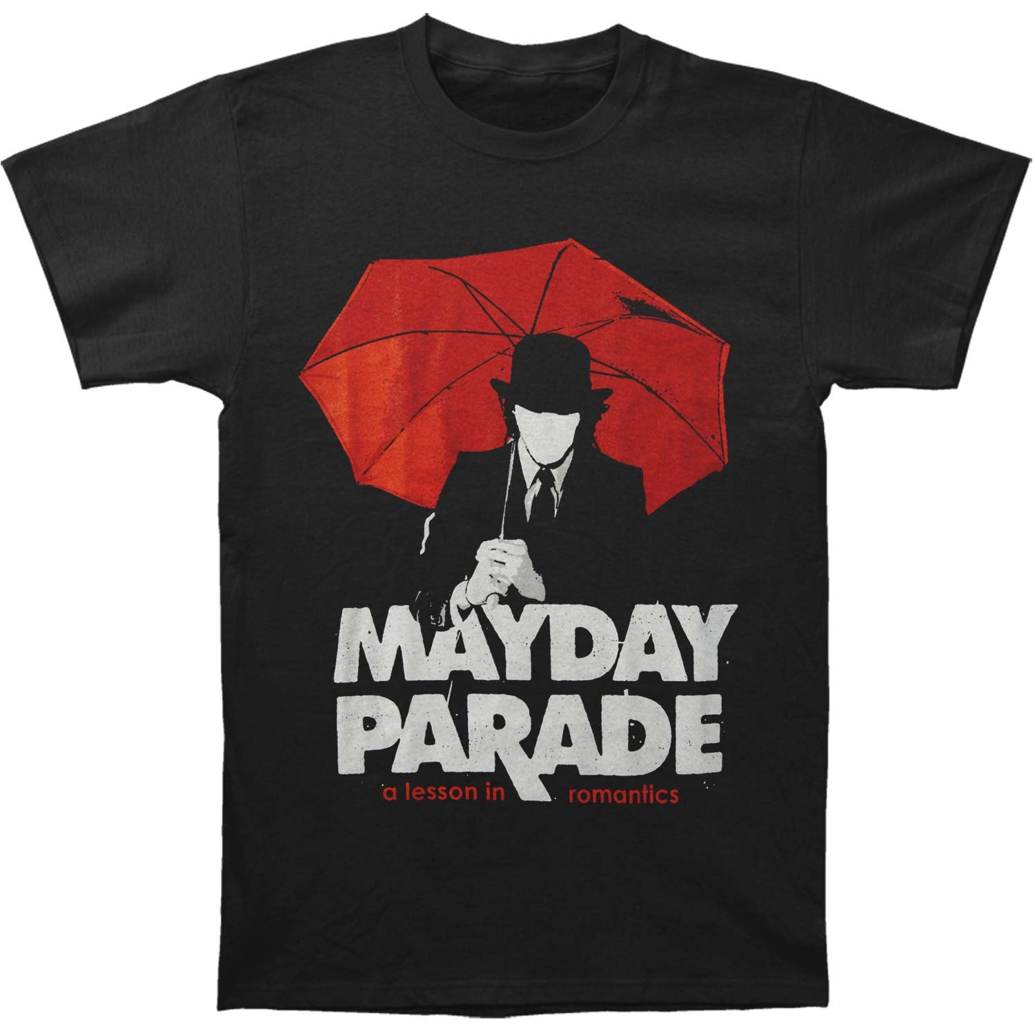 Mayday Parade Men's A Lesson in Romantics Umbrella Man T-Shirt Large Black