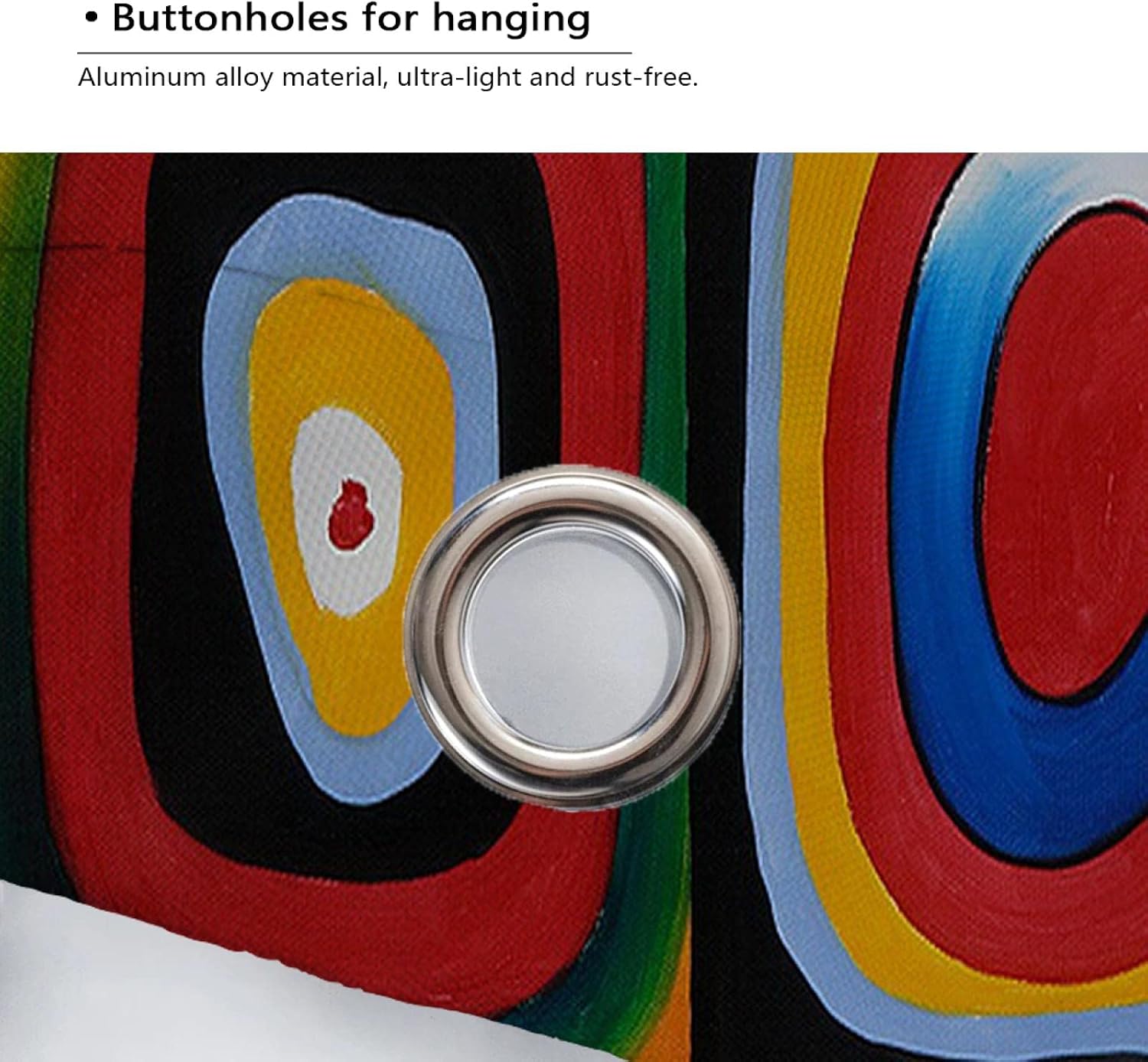 Colorful Circles Shower Curtain Liner Wassily Kandinsky Geometric Aesthetic Shower Curtain Decor Set with Hooks for Bathroom Waterproof 78Wx84L