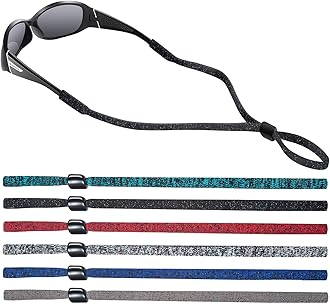 SHINKODA 6-Pack Glasses Strap - Universal Eyeglass Lanyard - Eyewear Retainer Cord for Reading, Safety, Sports & Sunglasses