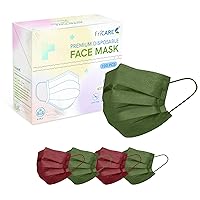 Vista 17 de FriCARE Mascarillas faciales desechables para adultos, 4 capas ASTM Nivel 3, protección contra alergias, envueltas individualmente, paquete de 100