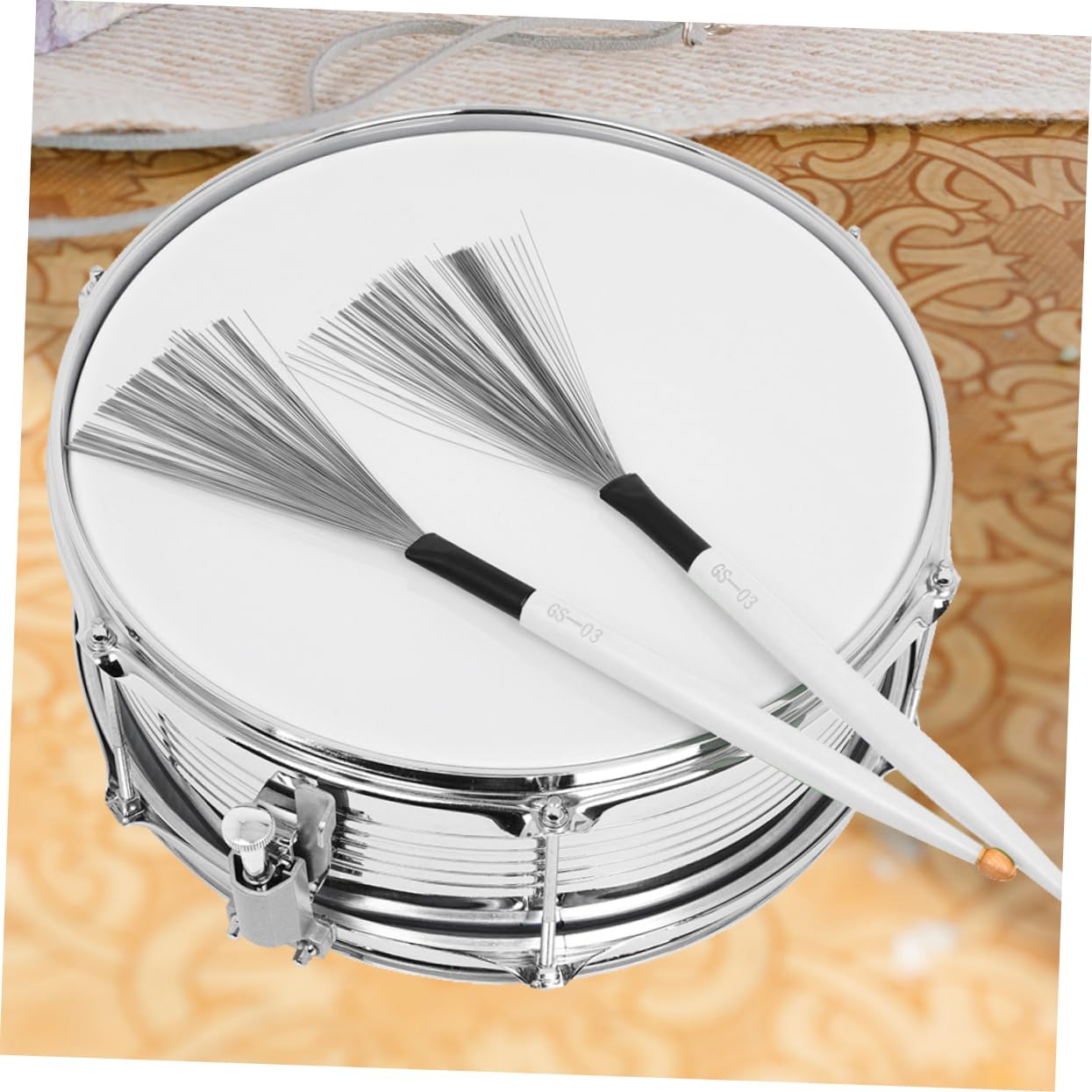 Abaodam 3paia Bacchette Per Batteria Jazz Acciaio Carbonio Con Manico Antiscivolo Per Strumenti Percussivi Per Musicisti e Appassionati Di Jazz