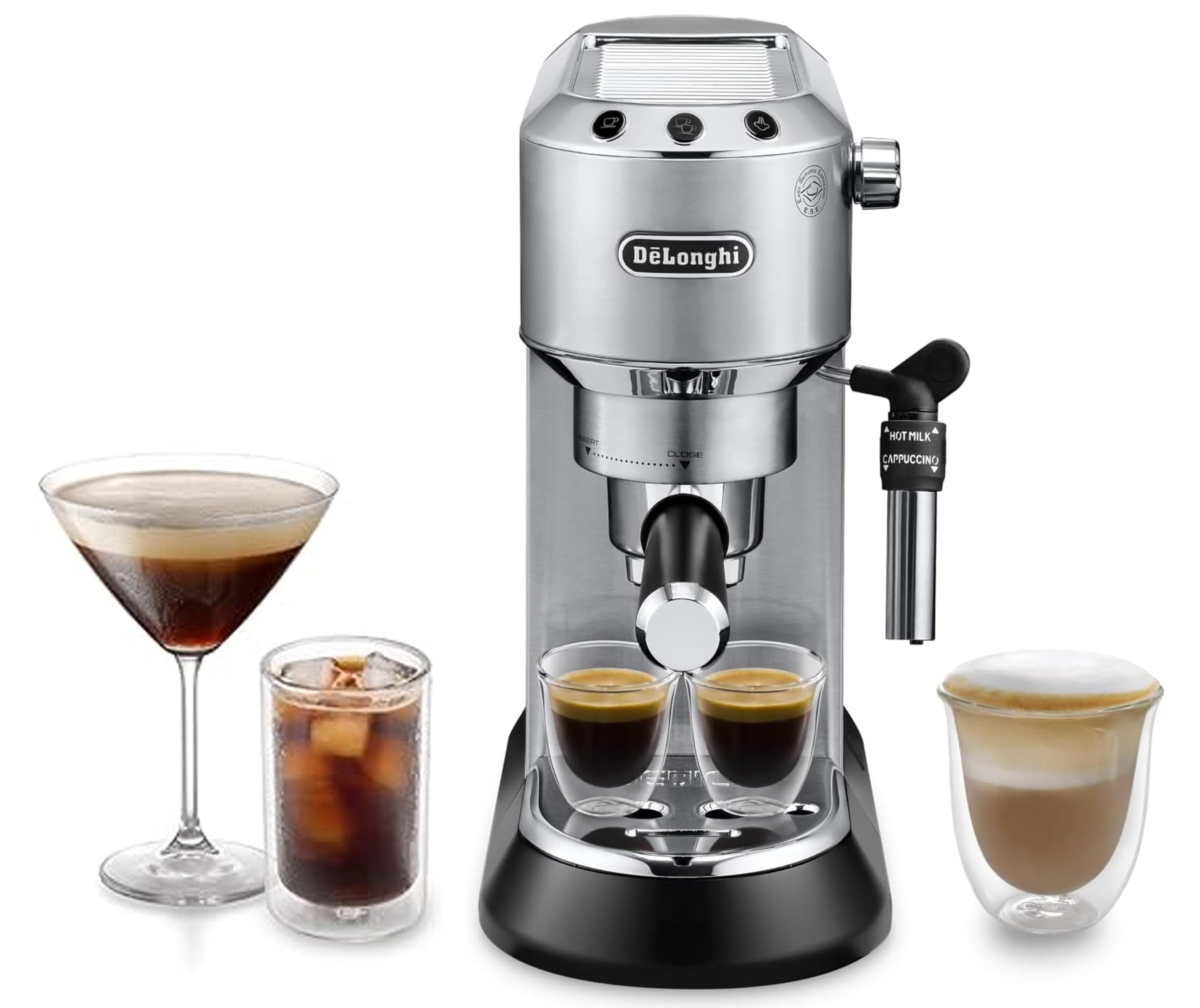 DeLonghi America, EC685M Dedica Deluxe Espresso, Silver, 1