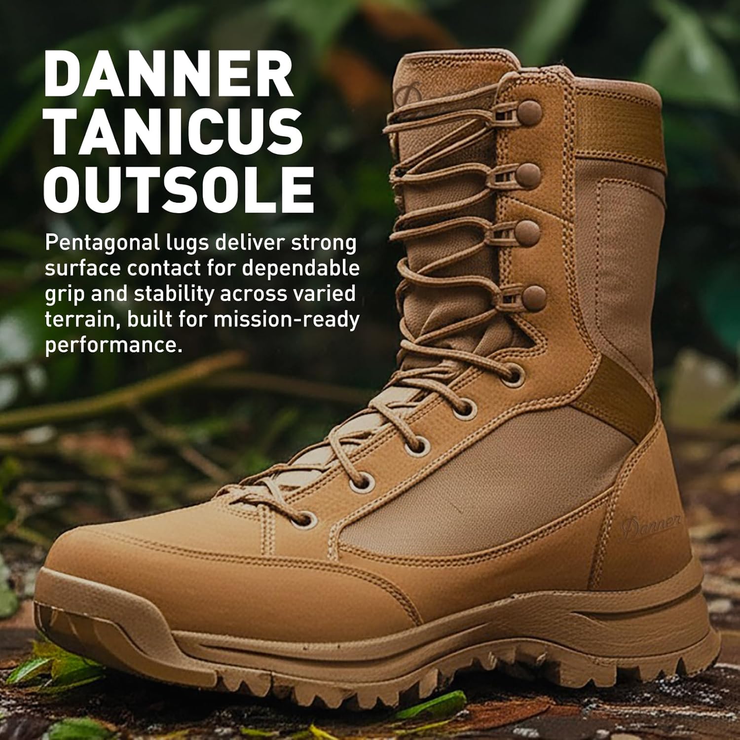 Danner Tanicus Waterproof Military Boots for Men Made with Rough-Out Leather and 1000D Nylon, with Slip-Resistant Outsole, AR 670-1 Certified - Image 3