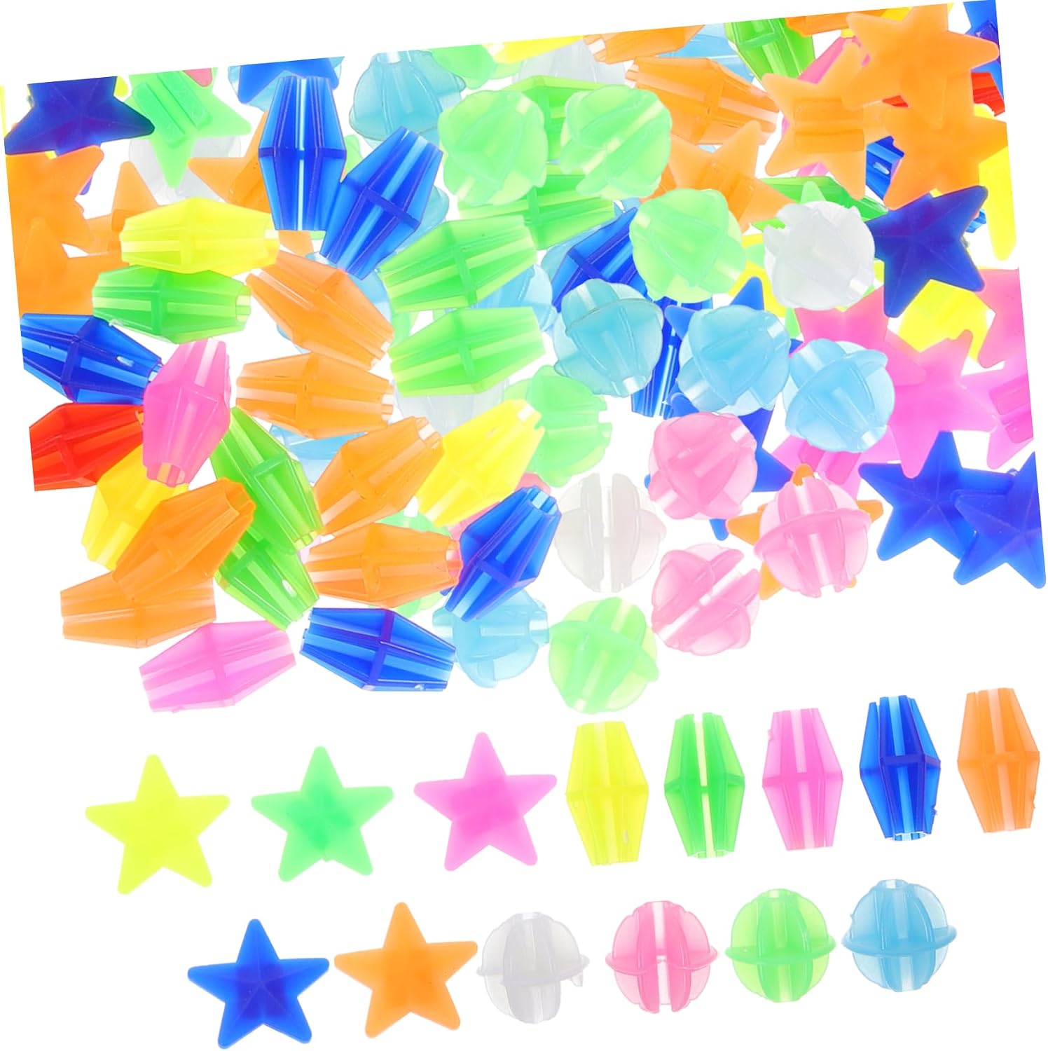 108pcs Bike Wheel Beads Decorations for Boys and Girls Bike Accessories Bicycle Decor Beads