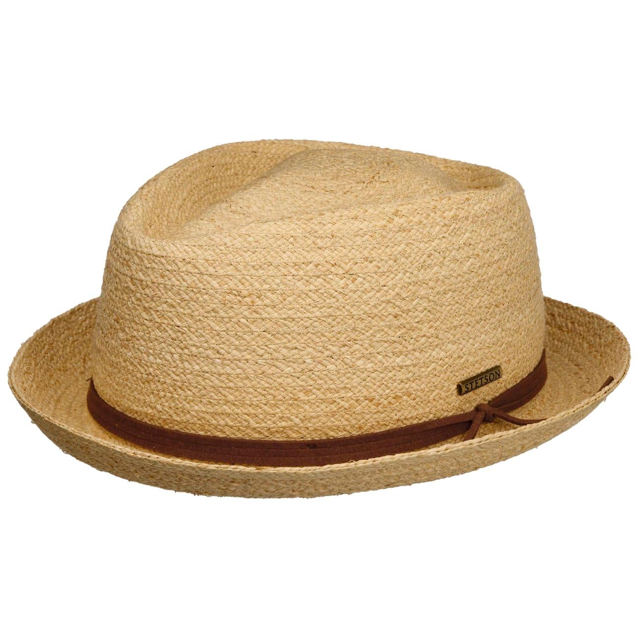 Stetson Uni Diamond Raffia Hat Unisex Diamond Shape Leather Band UV Protection Summer