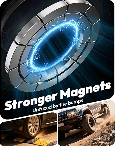 Miniatura 4 de Meifigno Soporte de teléfono celular mejorado para MagSafe, soporte magnético ajustable para teléfono de automóvil, soporte de teléfono con ventosa