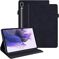 Vista 23 de Dteck Funda para tablet Galaxy Tab S8 Plus 2022/S7 FE 2021/S7 Plus 2020 de 12.4 pulgadas, piel sintética, con soporte para S Pen para Samsung Galaxy