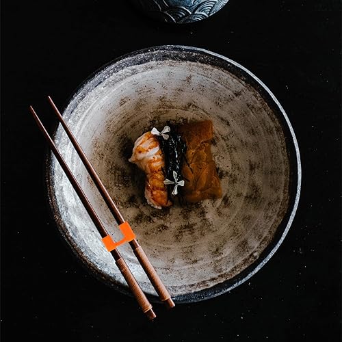 Miniatura 5 de 42 piezas de palillos reutilizables de entrenamiento palillos bisagras, conector de plástico palillos de entrenamiento palillos de aprendizaje de