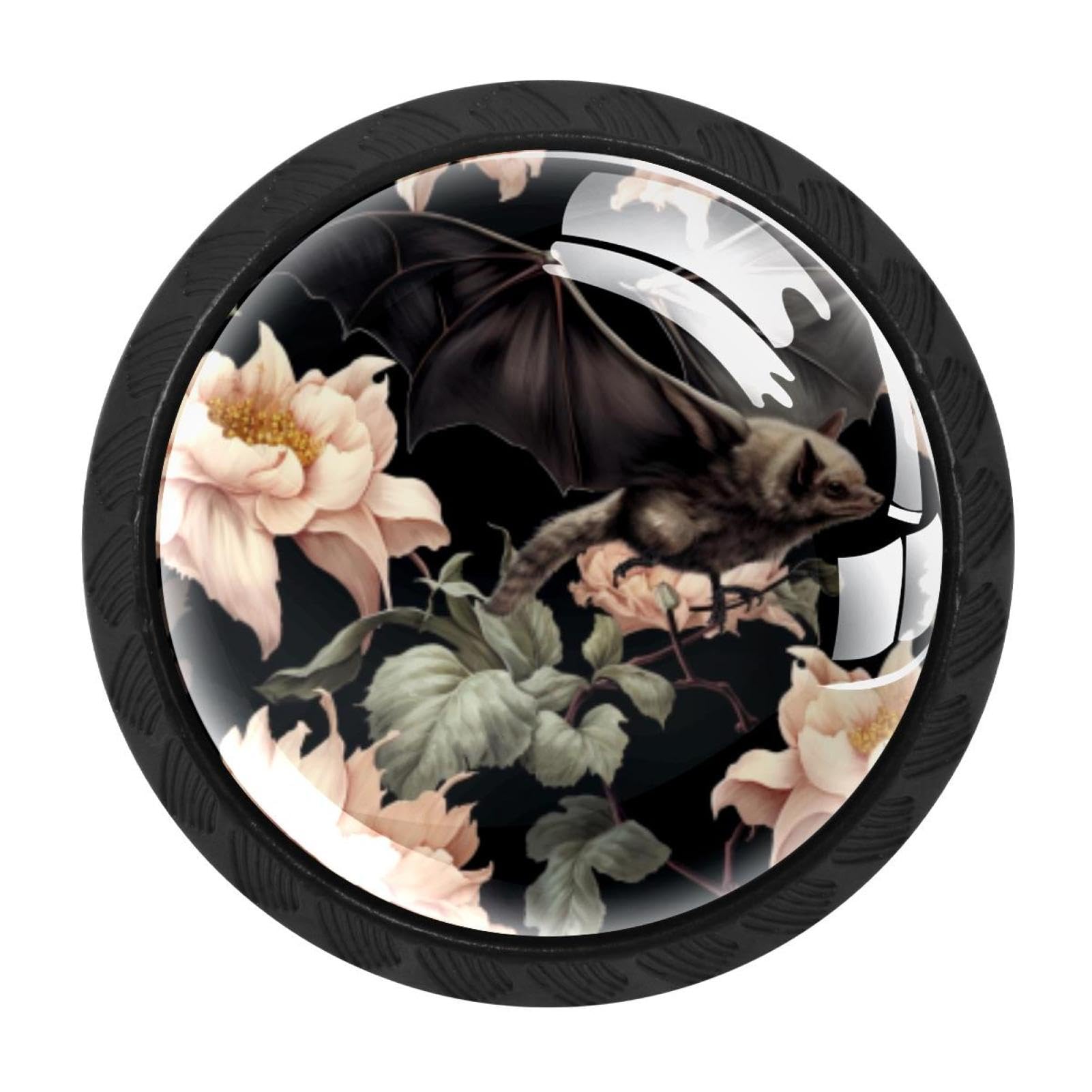 Chenzzzz Multicolored 15 4 Pack Cabinet Handles Black Bat Cabinet Knobs Draw