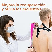 Vista 6 de OK TAPE Cinta de kinesiología, cinta atlética elástica de algodón original regular para apoyo y recuperación, cinta deportiva, rollo sin cortar de 2