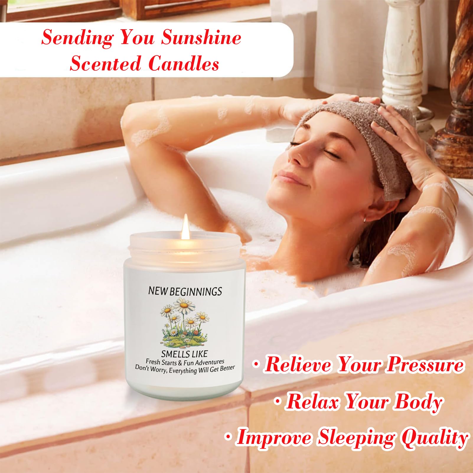 Set De 16 Velas Aromaticas, 100% Cera De Soya Natural, Velas Perfumadas Regalo Mujer, Alivio