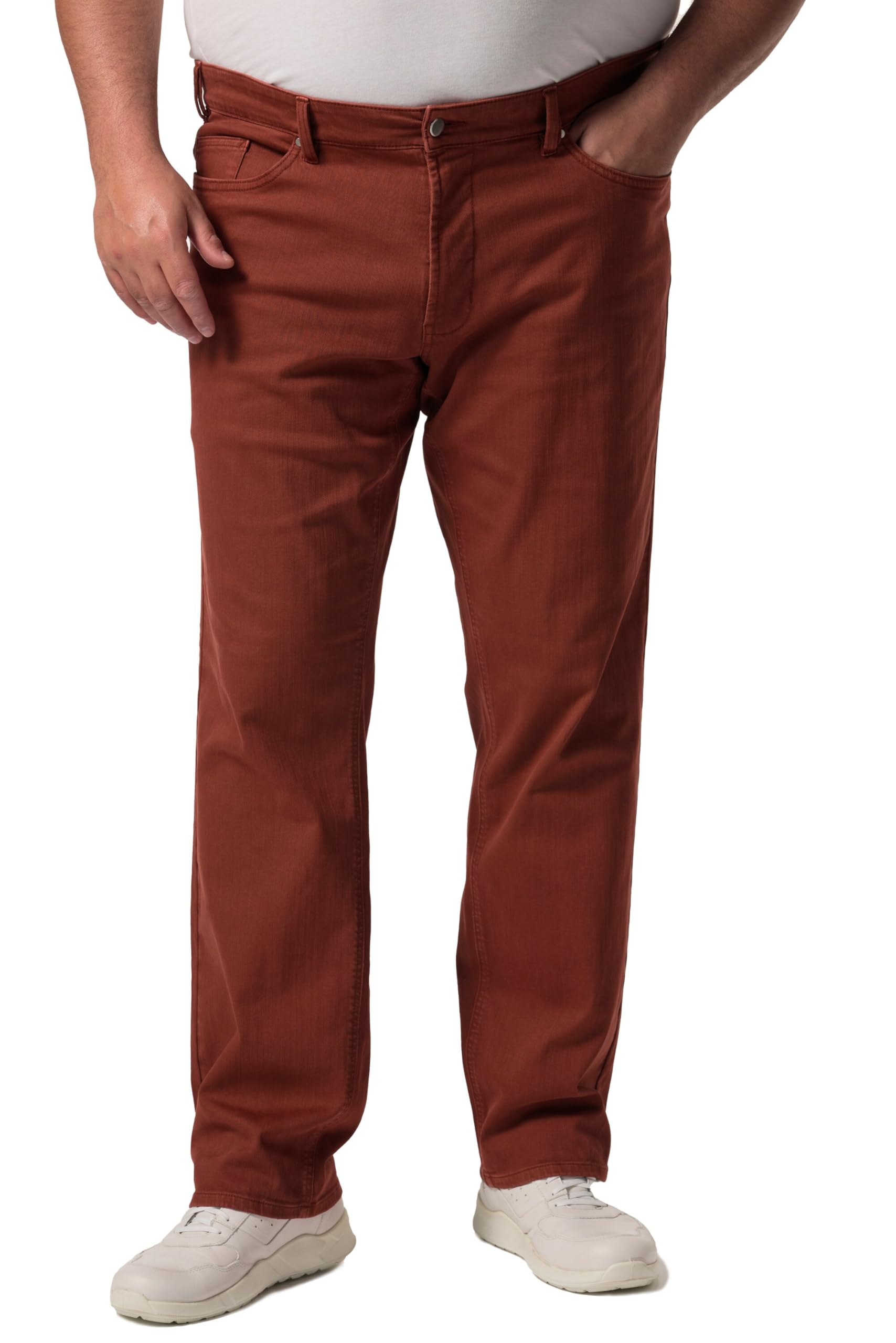 Men Plus Herren große Größen Übergrößen Menswear L-8XL Color-Jeans, Denim, Bauchfit, Regular Fit, 5-Pocket 837654